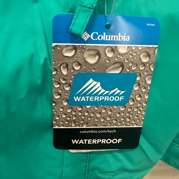 Columbia Teal Hooded Raincoat Jacket Women’s Plus 3x Waterproof NWT - Picture 4 of 5